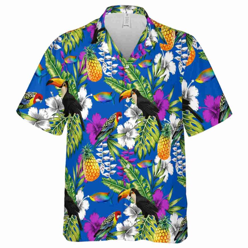 Customized Fish Toucan Bird Hawaiian Shirt Fashion forward