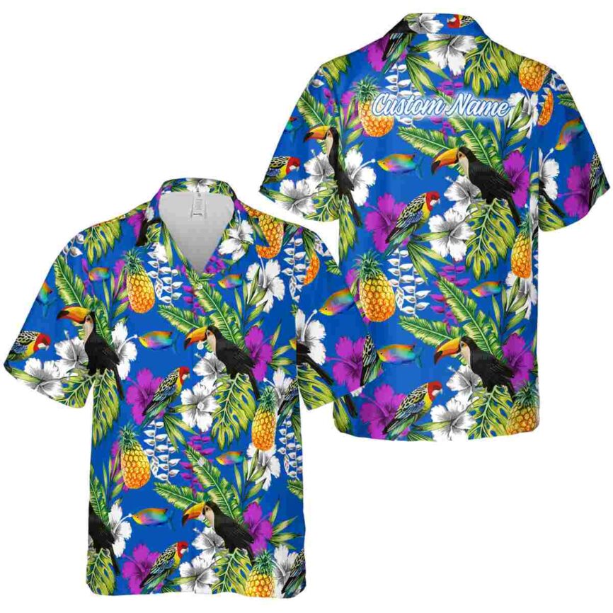 Customized Fish Toucan Bird Hawaiian Shirt Premium grade