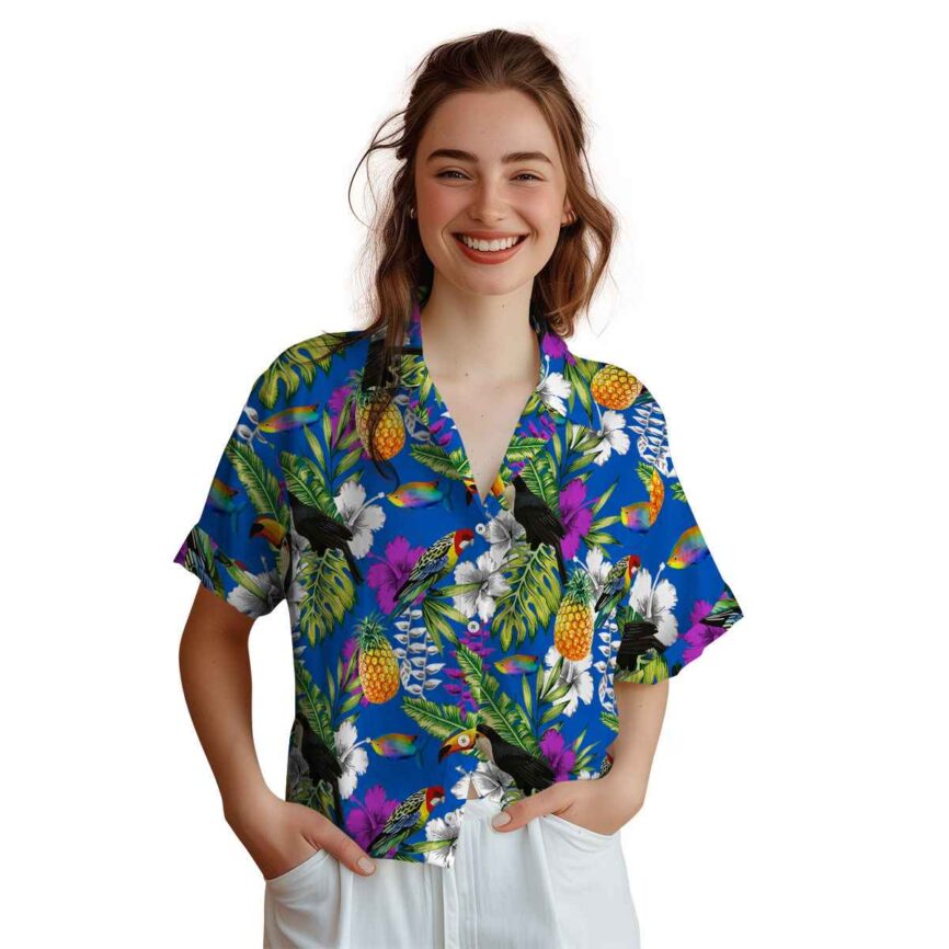 Customized Fish Toucan Bird Hawaiian Shirt Top rated