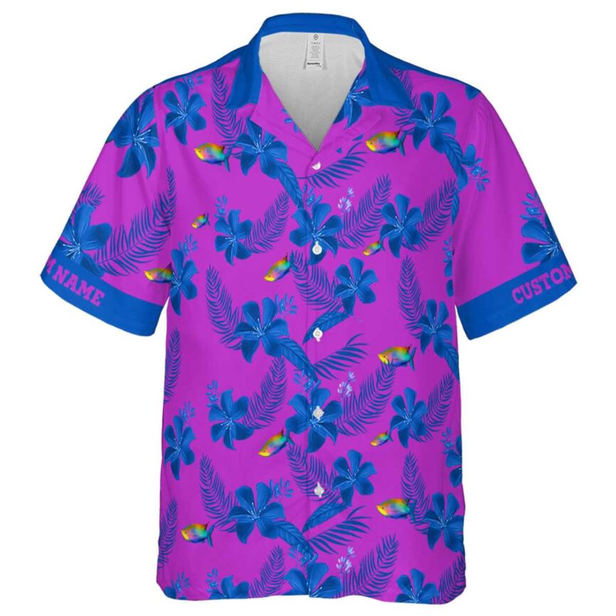 Customized Fish Tropical Flower Hawaiian Shirt Fashion forward