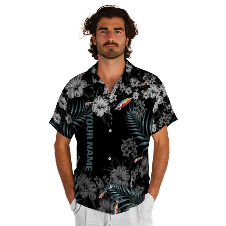 Customized Fishing Hibiscus Pattern Hawaiian Shirt New Arrival