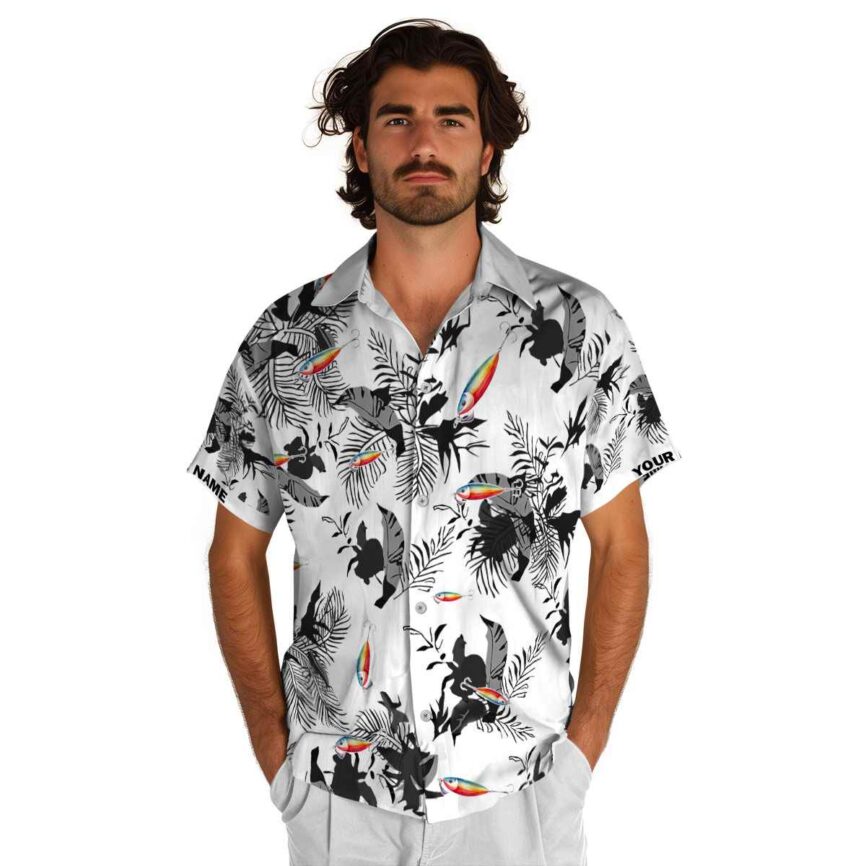 Customized Fishing Leafy Accents Hawaiian Shirt New Arrival