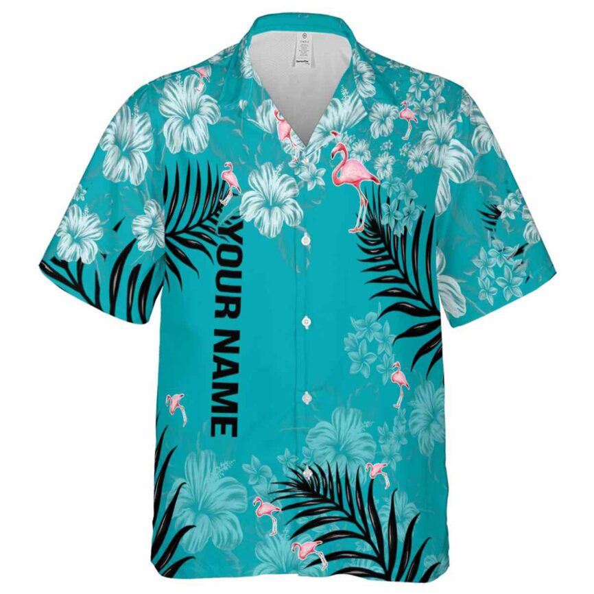 Customized Flamingo Hibiscus Pattern Hawaiian Shirt Fashion forward