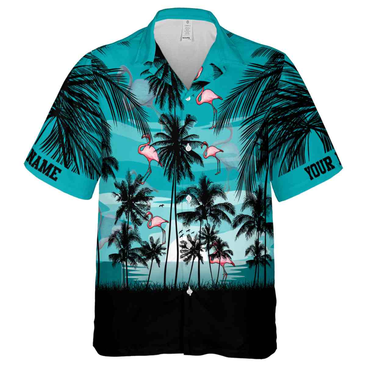 Customized Flamingo Island Scenery Hawaiian Shirt Fashion forward Customized Flamingo Island Scenery Hawaiian Shirt Fashion forward