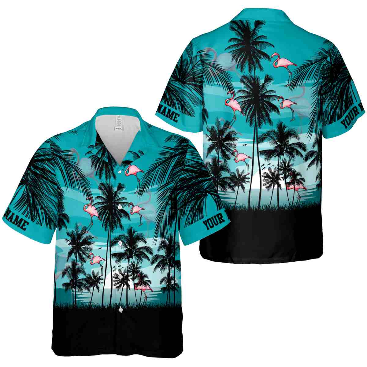 Customized Flamingo Island Scenery Hawaiian Shirt Premium grade Customized Flamingo Island Scenery Hawaiian Shirt Premium grade
