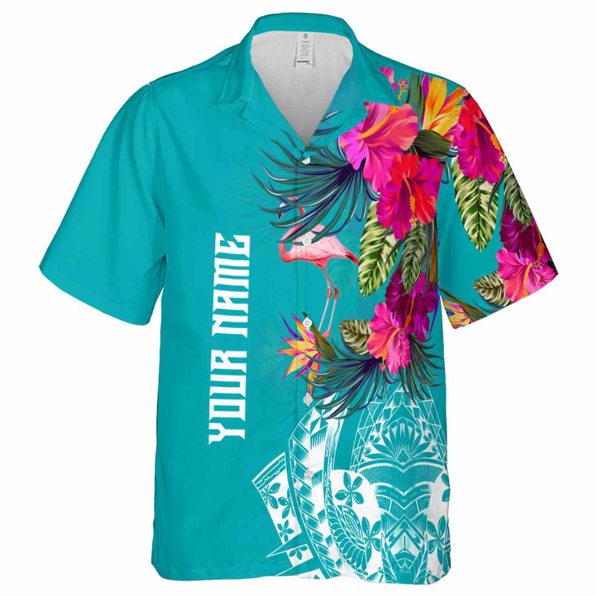 Customized Flamingo Polynesian Flowers Hawaiian Shirt Fashion forward Customized Flamingo Polynesian Flowers Hawaiian Shirt Fashion forward
