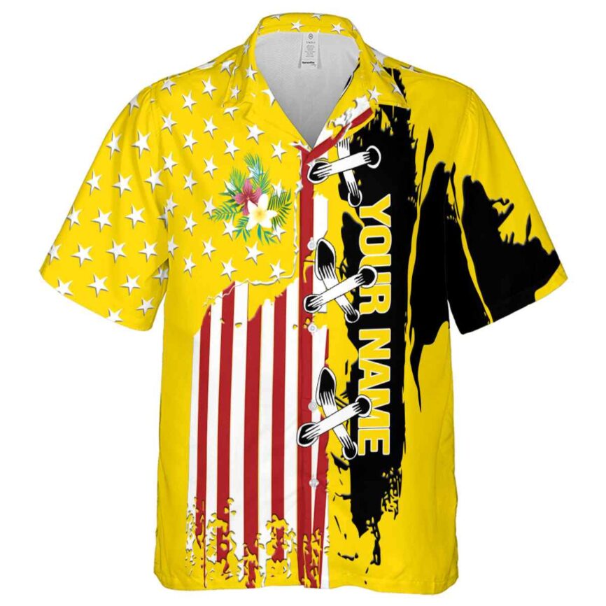 Customized Floral Flag Stitches Hawaiian Shirt Fashion forward