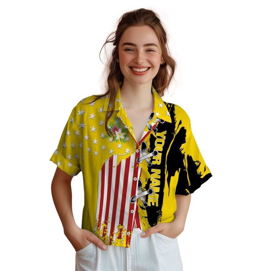 Customized Floral Flag Stitches Hawaiian Shirt Top rated