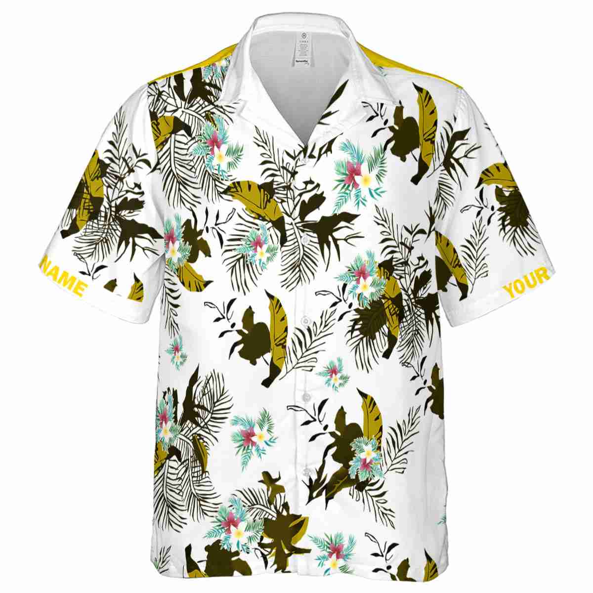 Customized Floral Leafy Accents Hawaiian Shirt Fashion forward Customized Floral Leafy Accents Hawaiian Shirt Fashion forward