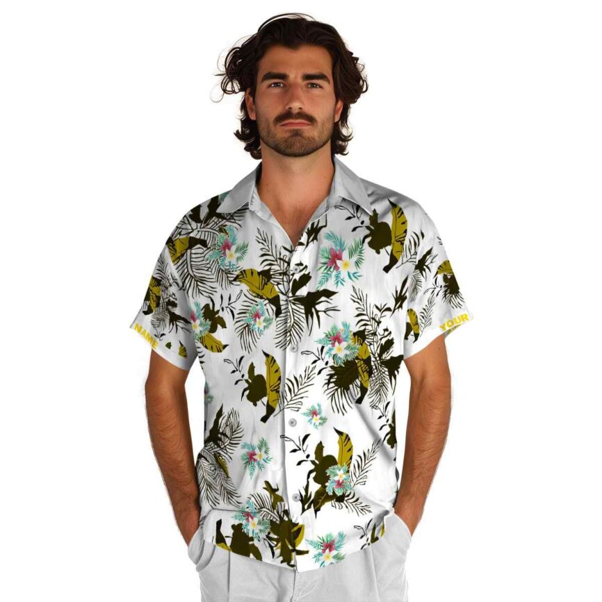 Customized Floral Leafy Accents Hawaiian Shirt New Arrival