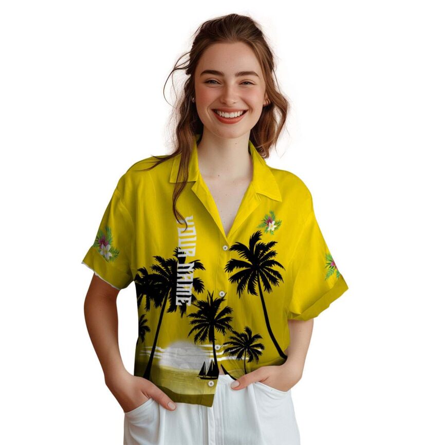 Customized Floral Ocean Sunset Hawaiian Shirt Top rated
