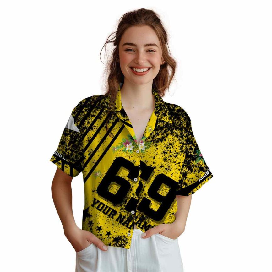 Customized Floral Stripe Burst Hawaiian Shirt Top rated