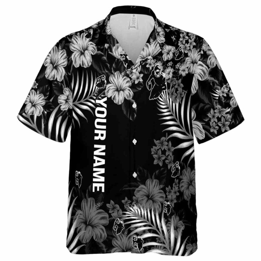 Customized Football Hibiscus Pattern Hawaiian Shirt Fashion forward