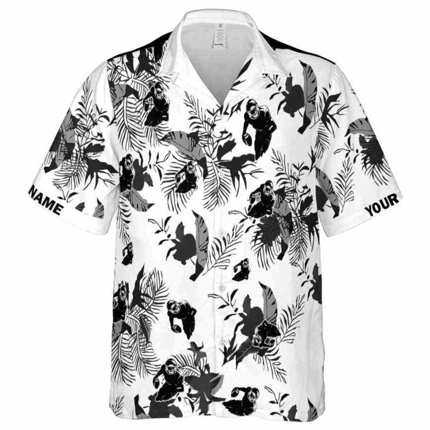 Customized Football Leafy Accents Hawaiian Shirt Fashion forward