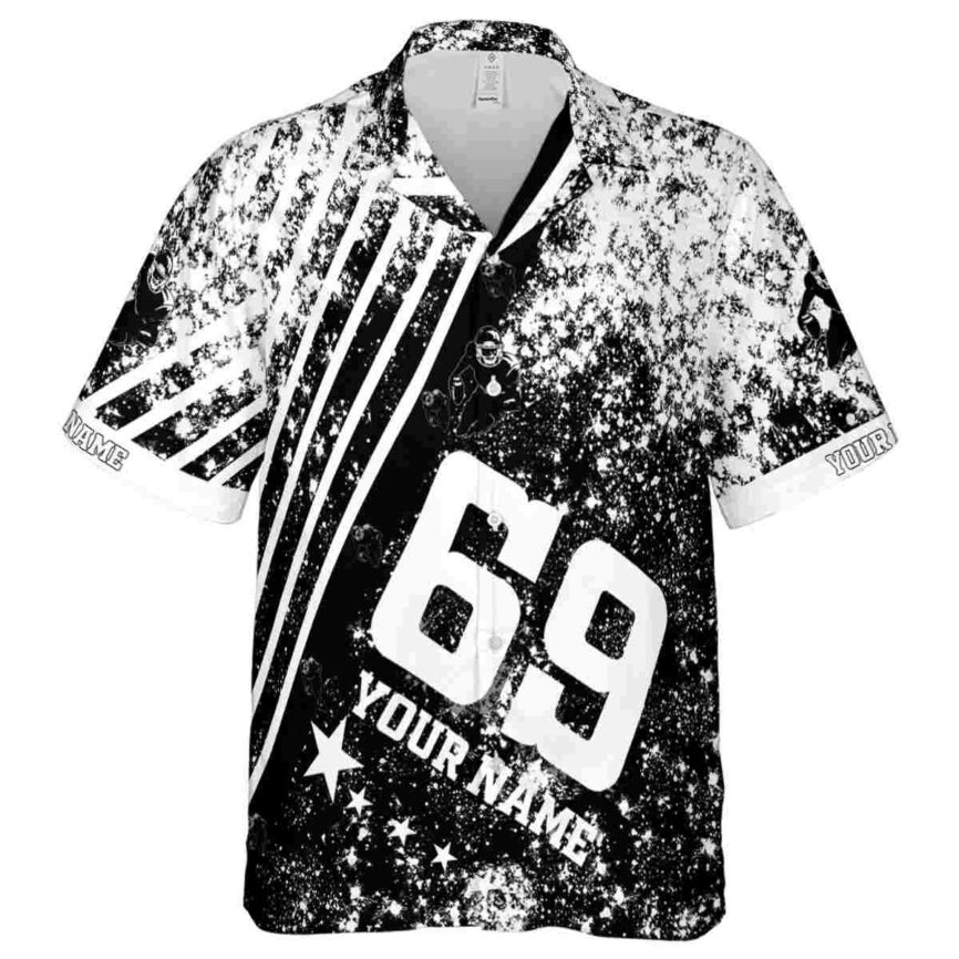 Customized Football Stripe Burst Hawaiian Shirt Fashion forward