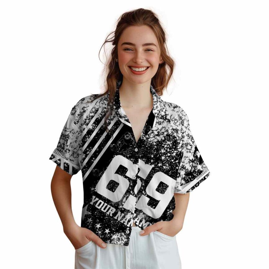 Customized Football Stripe Burst Hawaiian Shirt Top rated