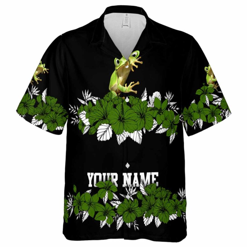 Customized Frog Hibiscus Band Hawaiian Shirt Fashion forward