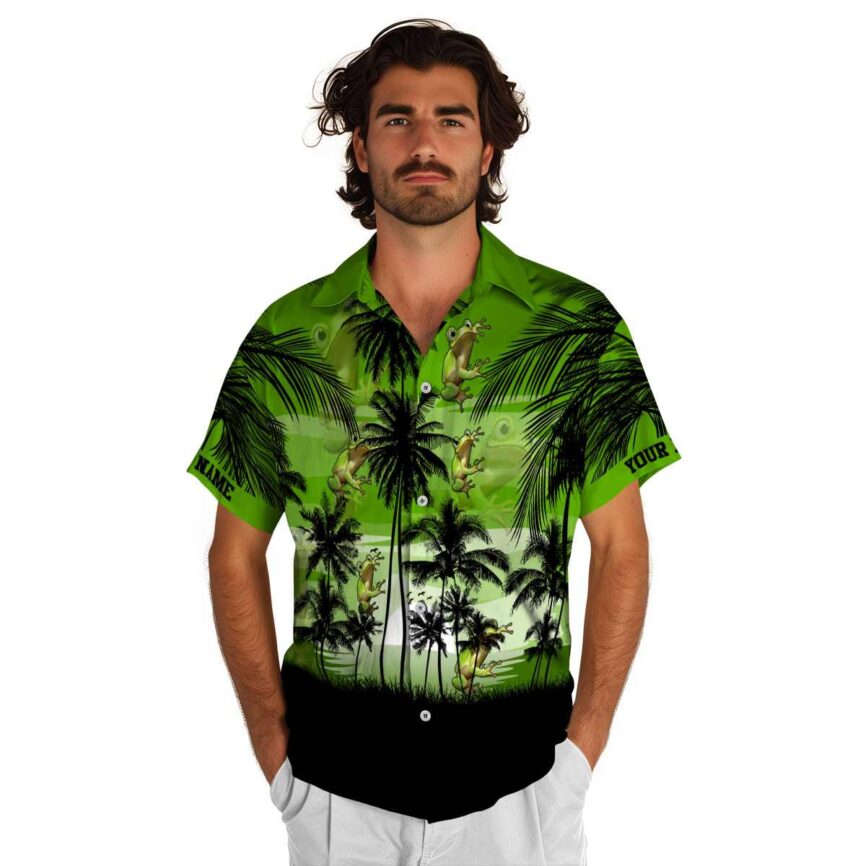 Customized Frog Island Scenery Hawaiian Shirt New Arrival
