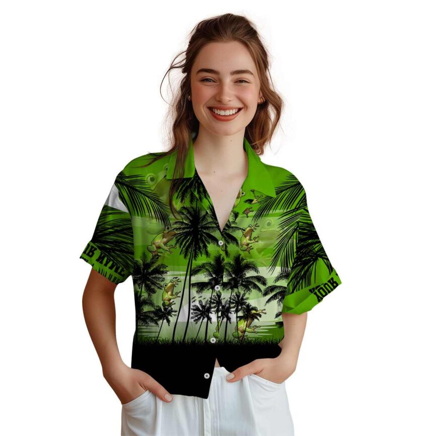 Customized Frog Island Scenery Hawaiian Shirt Top rated