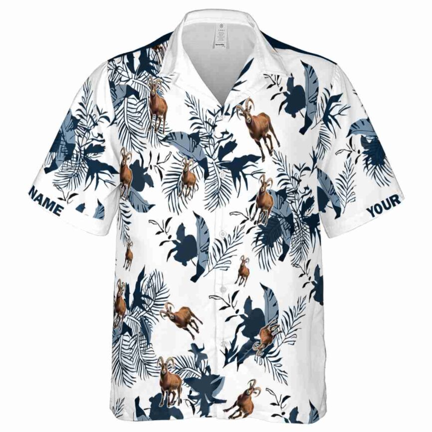 Customized Goat Leafy Accents Hawaiian Shirt Fashion forward