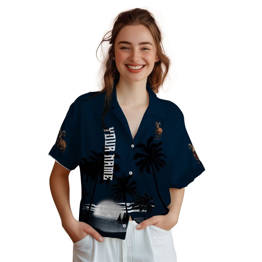 Customized Goat Ocean Sunset Hawaiian Shirt Top rated