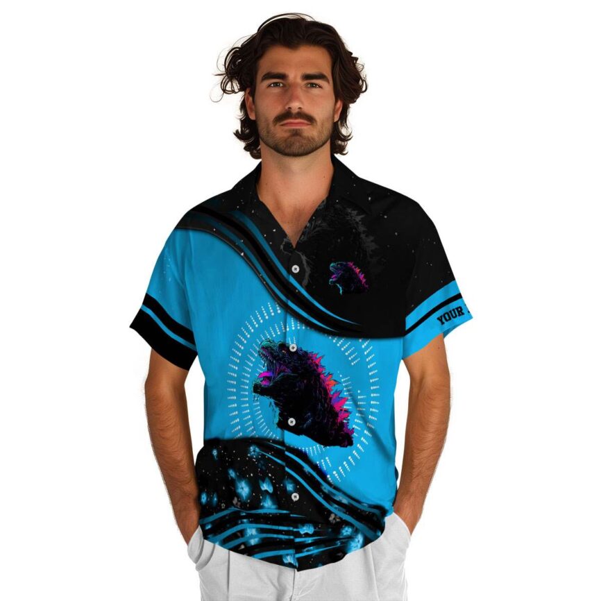 Customized Godzilla Dynamic Swirl Hawaiian Shirt New Arrival