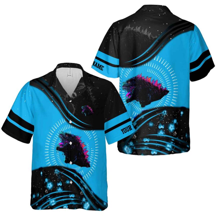 Customized Godzilla Dynamic Swirl Hawaiian Shirt Premium grade