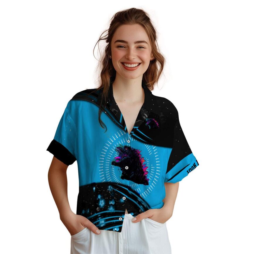 Customized Godzilla Dynamic Swirl Hawaiian Shirt Top rated