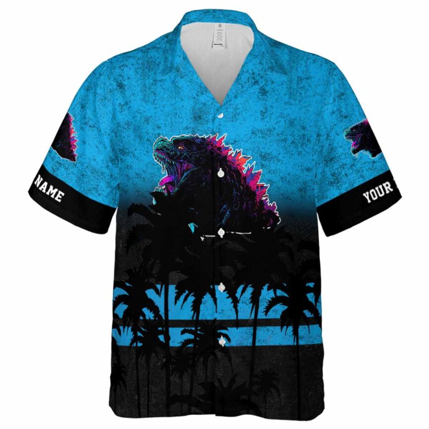 Customized Godzilla Sunset Gradient Hawaiian Shirt Fashion forward