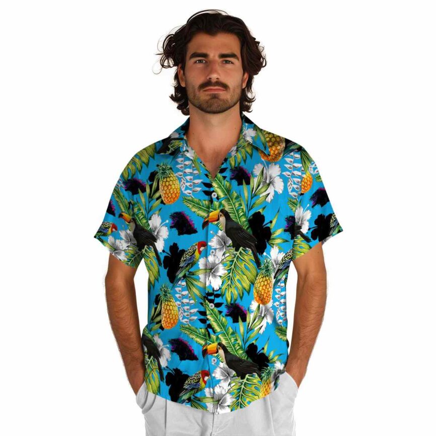 Customized Godzilla Toucan Bird Hawaiian Shirt New Arrival