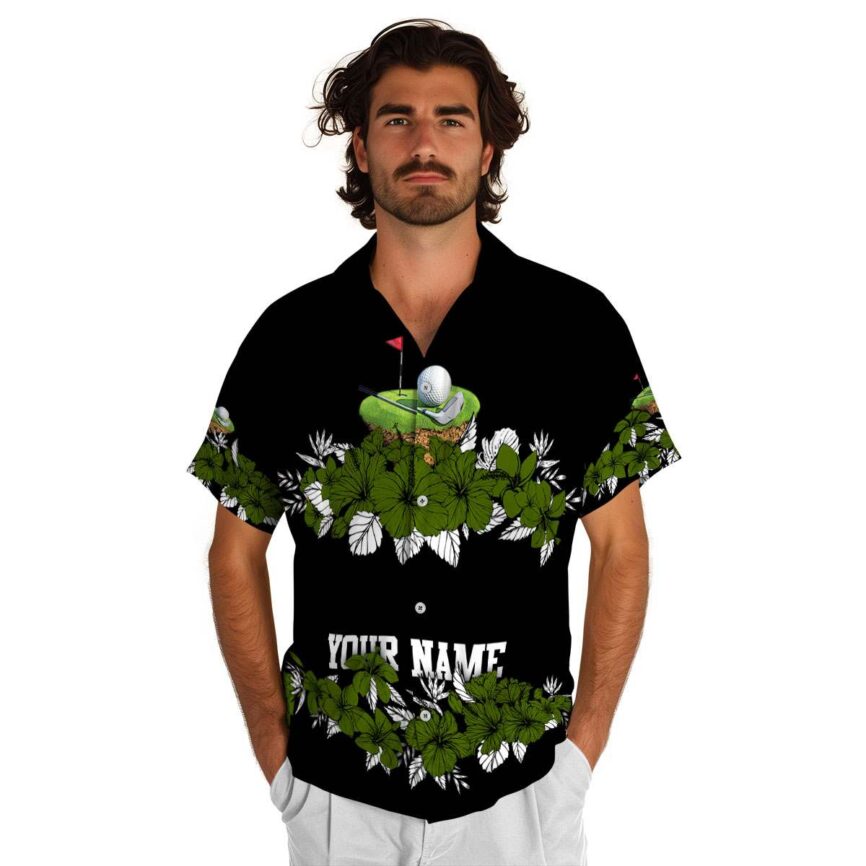 Customized Golf Hibiscus Band Hawaiian Shirt New Arrival