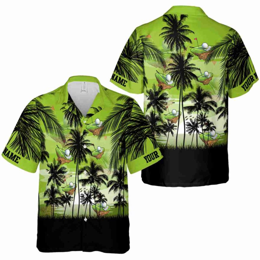 Customized Golf Island Scenery Hawaiian Shirt Premium grade