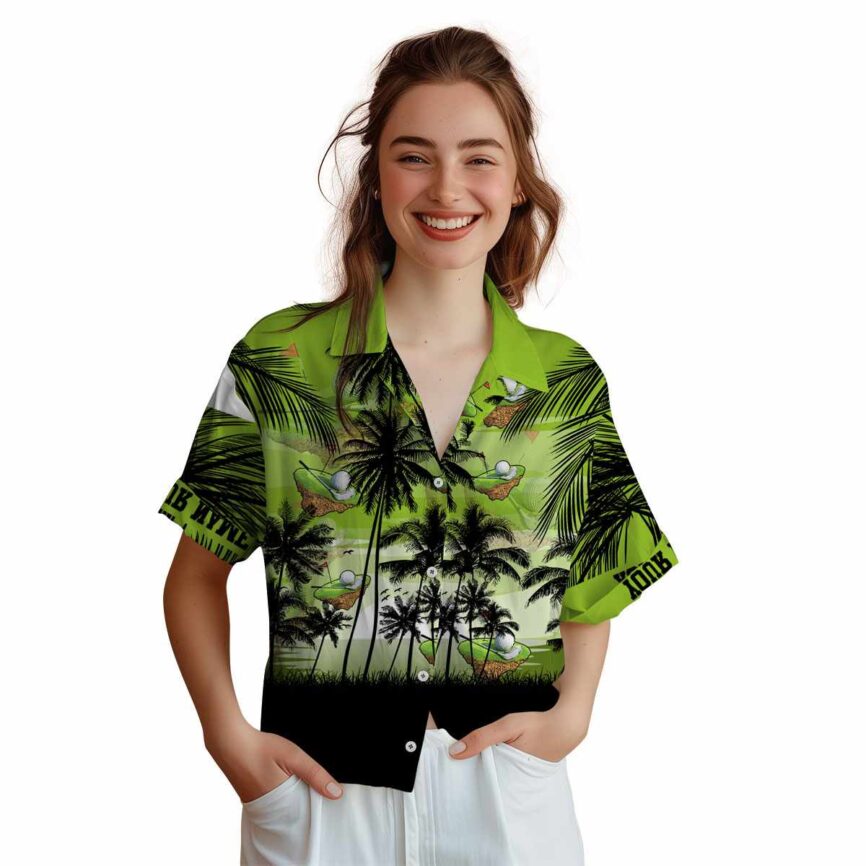Customized Golf Island Scenery Hawaiian Shirt Top rated