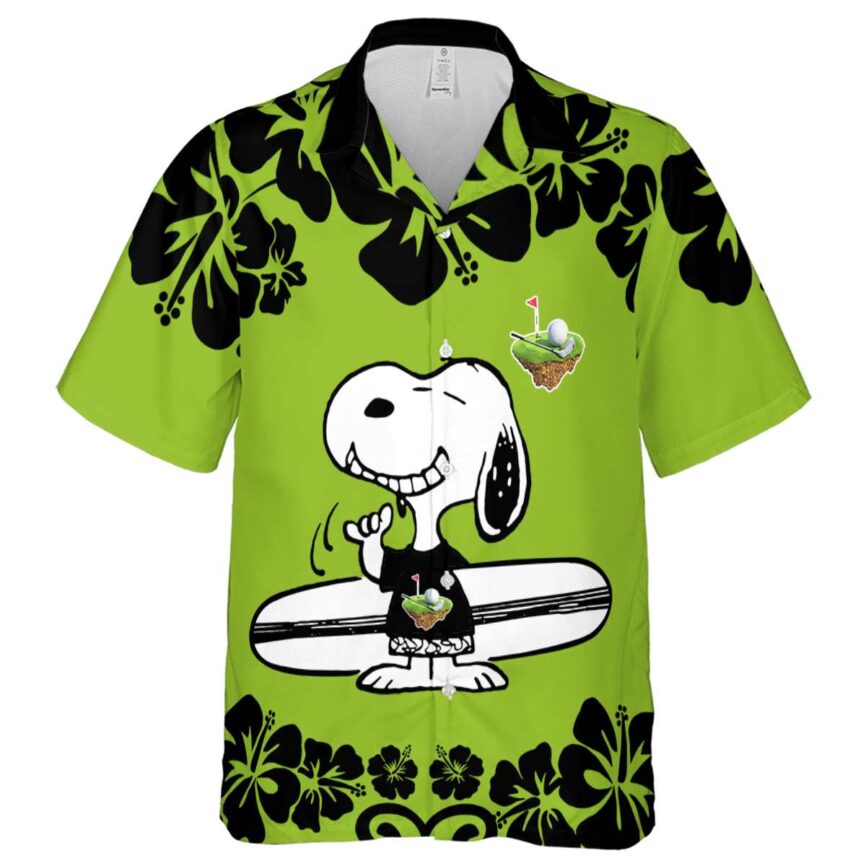 Customized Golf Surfing Snoopy Hawaiian Shirt Fashion forward