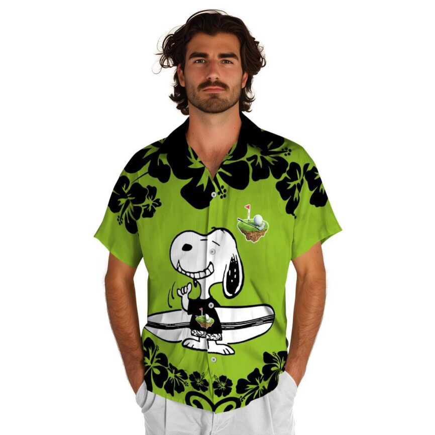 Customized Golf Surfing Snoopy Hawaiian Shirt New Arrival