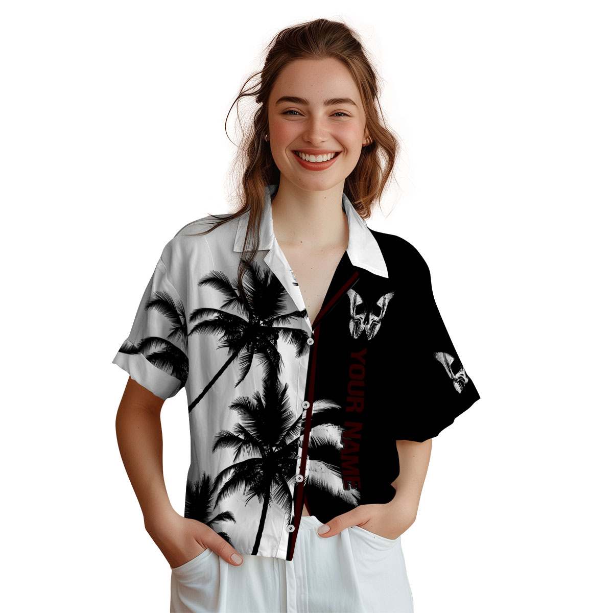 Customized Goth Beach Vibes Hawaiian Shirt Trendy Customized Goth Beach Vibes Hawaiian Shirt Trendy