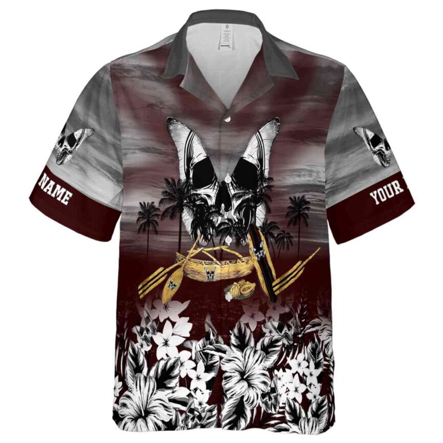 Customized Goth Sunset Beach Canoe Hawaiian Shirt Fashion forward