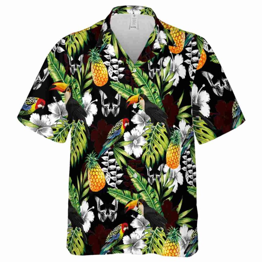 Customized Goth Toucan Bird Hawaiian Shirt Fashion forward