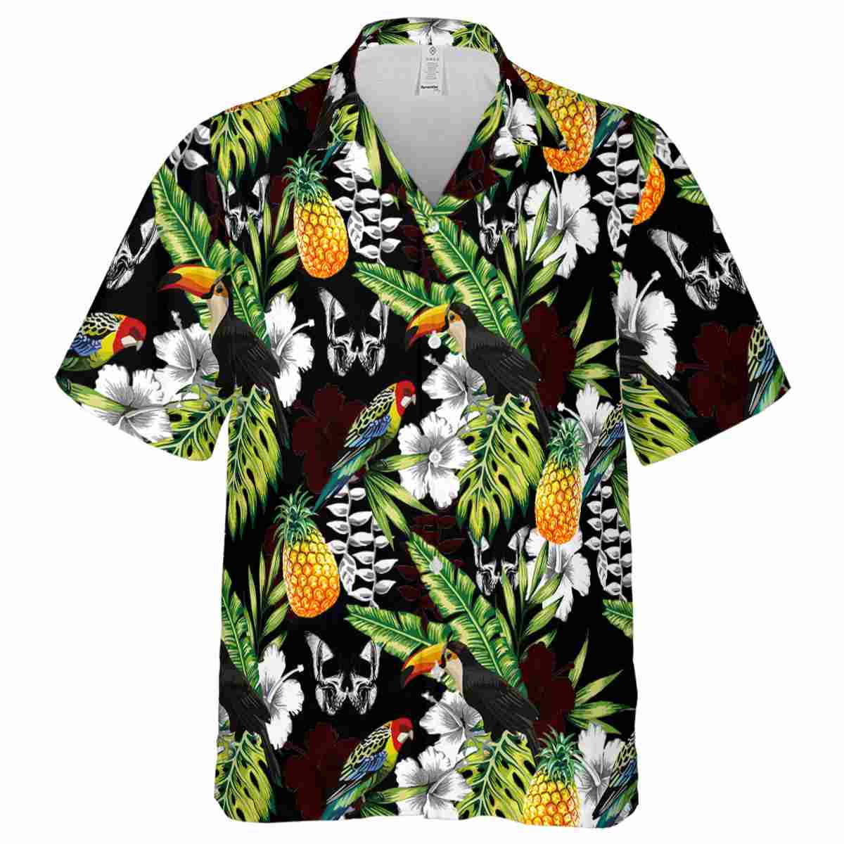 Customized Goth Toucan Bird Hawaiian Shirt Fashion forward Customized Goth Toucan Bird Hawaiian Shirt Fashion forward