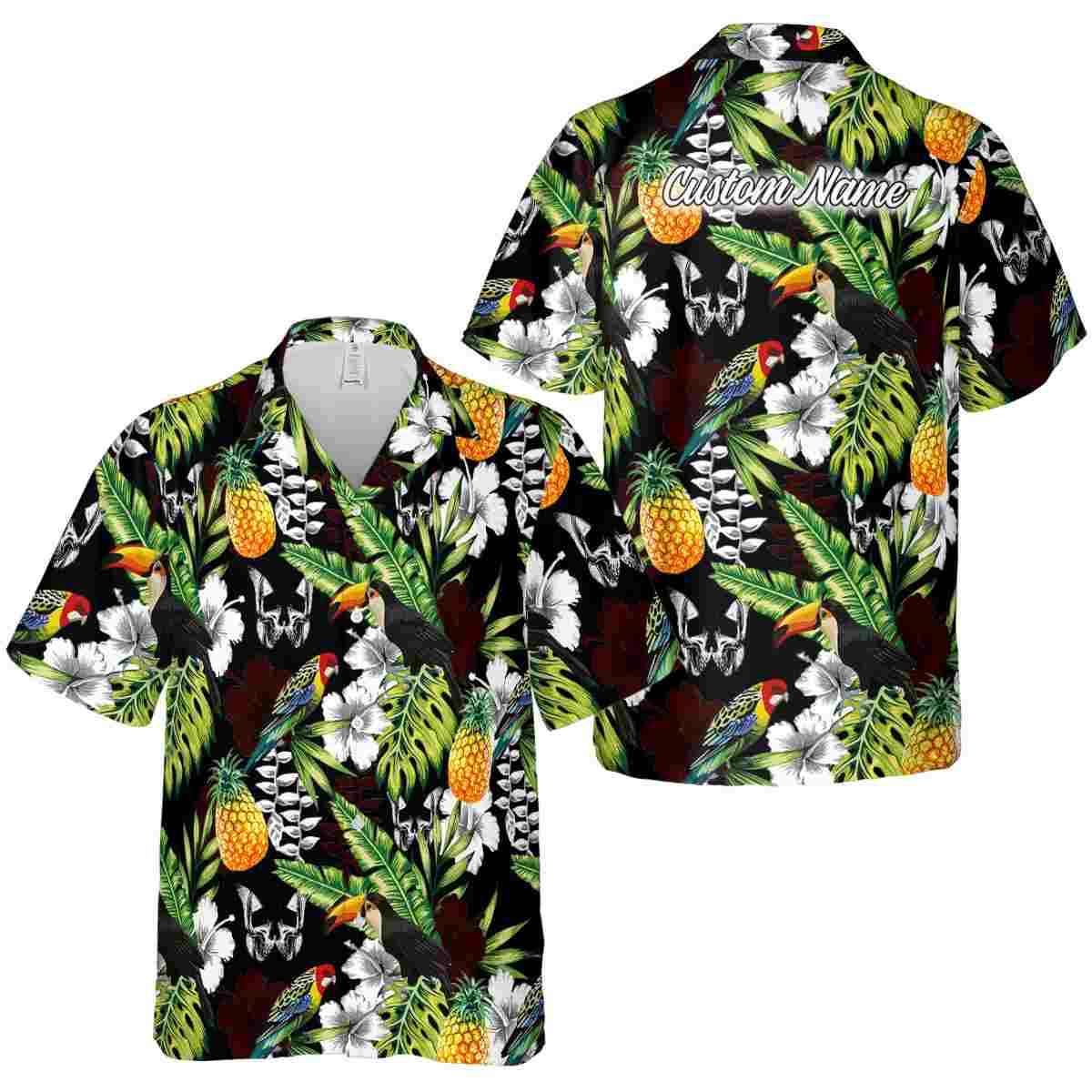 Customized Goth Toucan Bird Hawaiian Shirt Premium grade Customized Goth Toucan Bird Hawaiian Shirt Premium grade