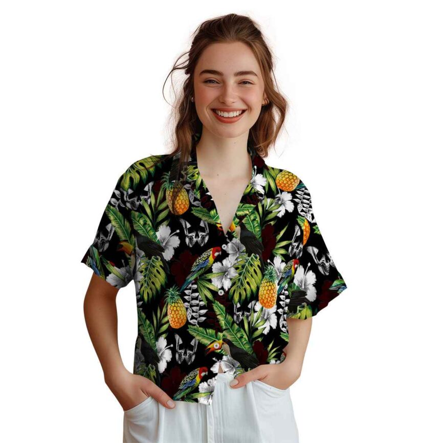 Customized Goth Toucan Bird Hawaiian Shirt Top rated