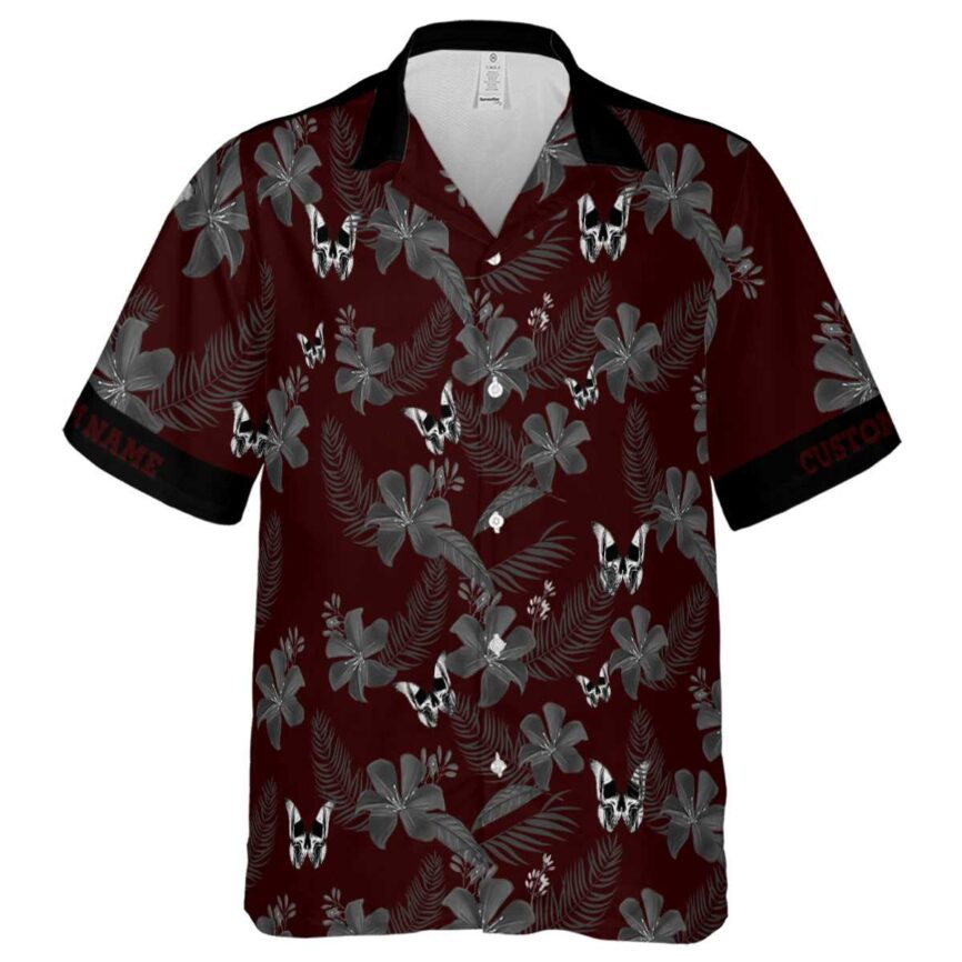 Customized Goth Tropical Flower Hawaiian Shirt Fashion forward