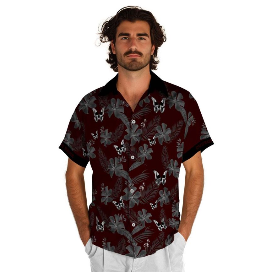 Customized Goth Tropical Flower Hawaiian Shirt New Arrival