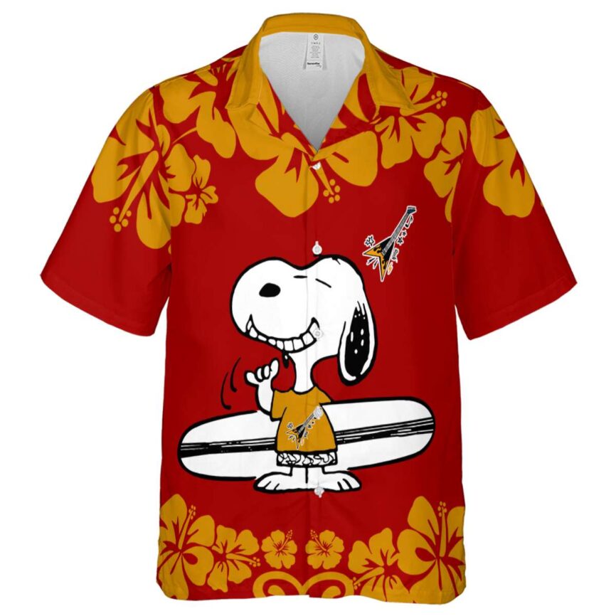 Customized Guitar Surfing Snoopy Hawaiian Shirt Fashion forward
