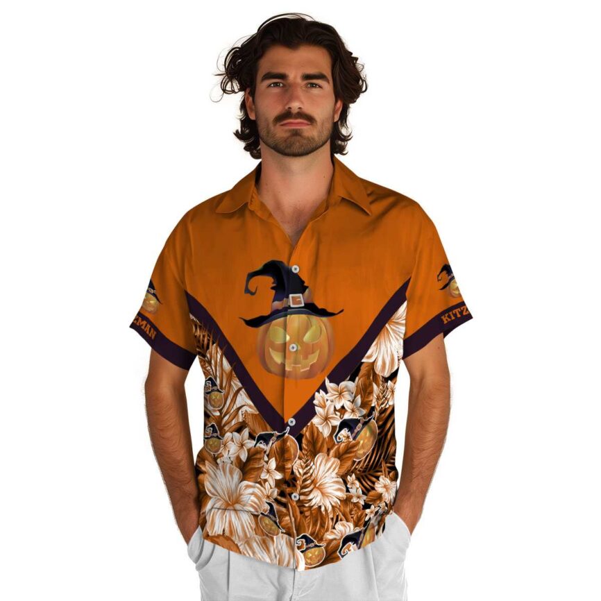 Customized Halloween Bold Floral Number Hawaiian Shirt New Arrival