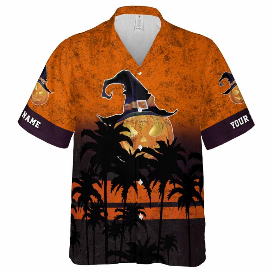 Customized Halloween Sunset Gradient Hawaiian Shirt Fashion forward