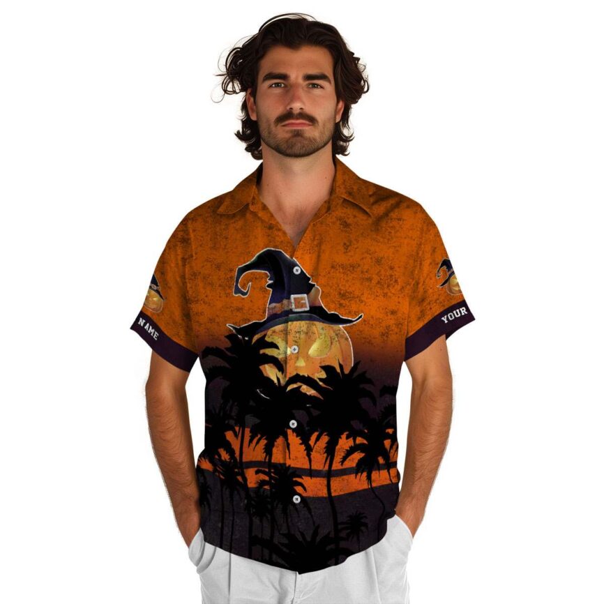 Customized Halloween Sunset Gradient Hawaiian Shirt New Arrival