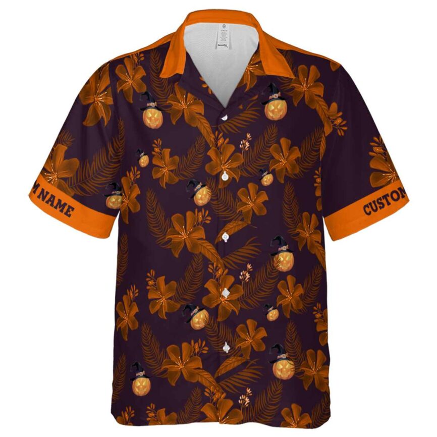 Customized Halloween Tropical Flower Hawaiian Shirt Fashion forward