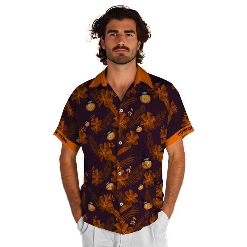Customized Halloween Tropical Flower Hawaiian Shirt New Arrival