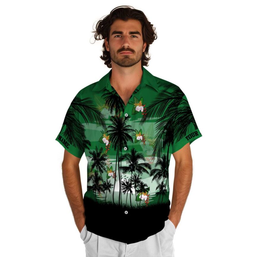 Customized Hawaiian Flower Shirt Island Scenery Hawaiian Shirt New Arrival